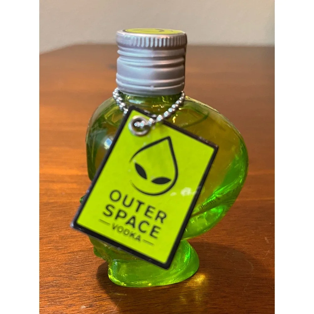 Outer Space Vodka Alien Skull Bottle‎ EMPTY Collectible Display Bottle w/ Tag